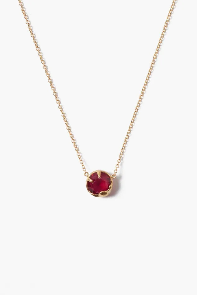 Women July Birthstone Necklace Ruby Crystal Chan Luu Necklaces