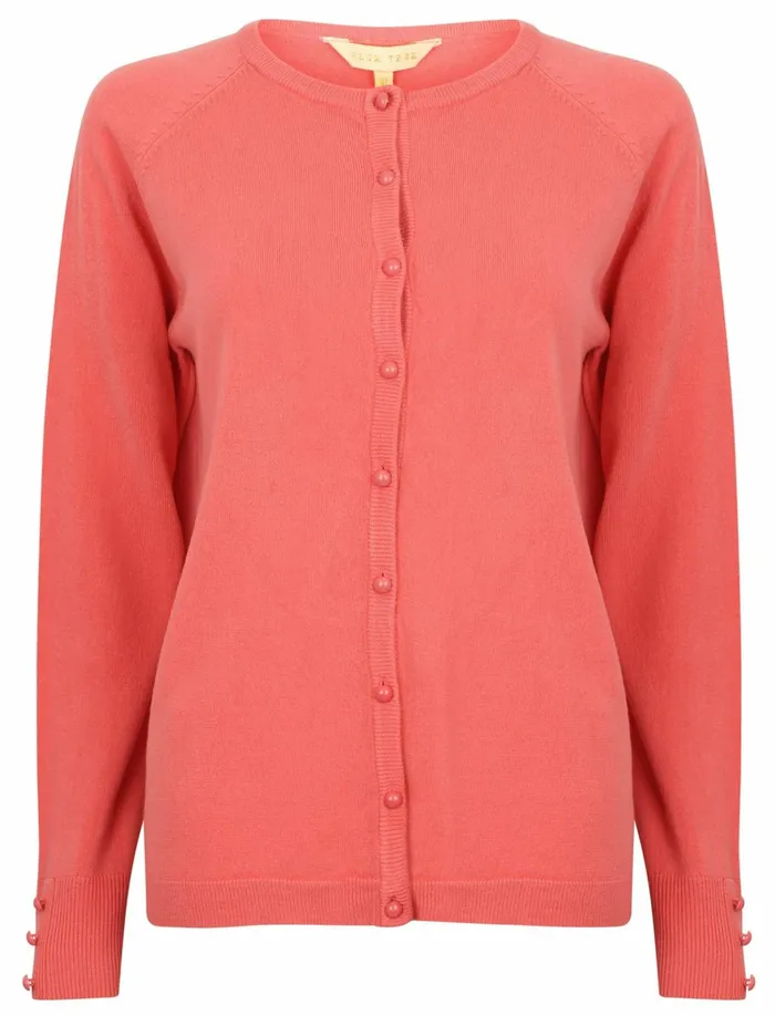 Women Jumpers and Cardigans Tokyo Laundry Mondrian Crew Neck Knitted Cardigan In Tea Rose 8211 Plum Tree Pink Women Jumpers and Cardigans Tokyo Laundry Mondrian Crew Neck Knitted Cardigan In Tea Rose 8211 Plum Tree Pink