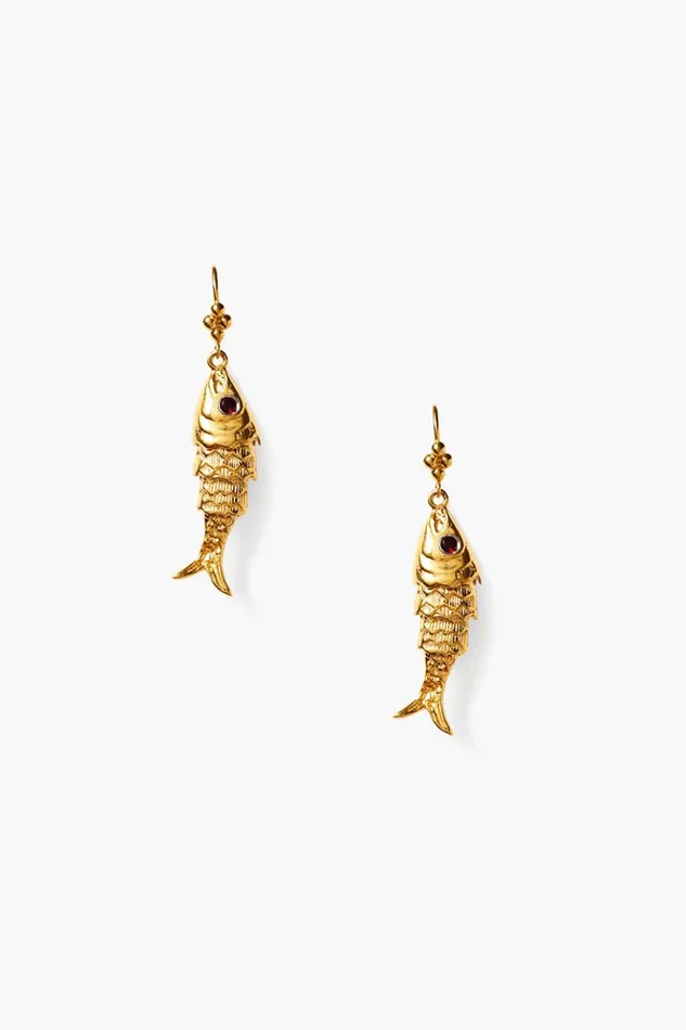 Women Koi Earrings Garnet Chan Luu Earrings