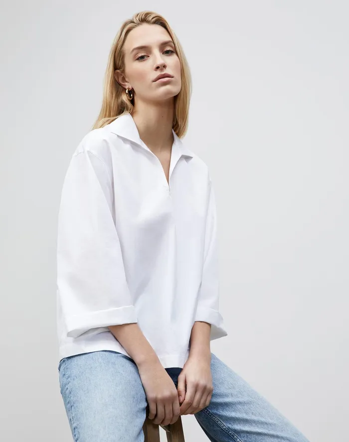 Women Lafayette 148 New York Blouses and Shirts PlusSize Dales Shirt In Italian Sculpted KindCotton White3 Women Lafayette 148 New York Blouses and Shirts PlusSize Dales Shirt In Italian Sculpted KindCotton White3