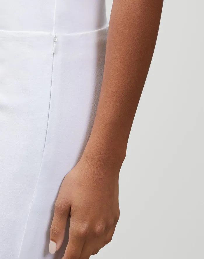 Women Lafayette 148 New York Pants and Shorts PlusSize Jodhpur Cloth Front Zip Lexington Pant White