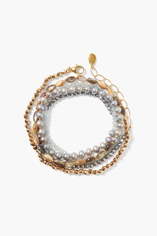 Women Laguna Naked Wrap Bracelet Gold Mix Chan Luu Bracelets