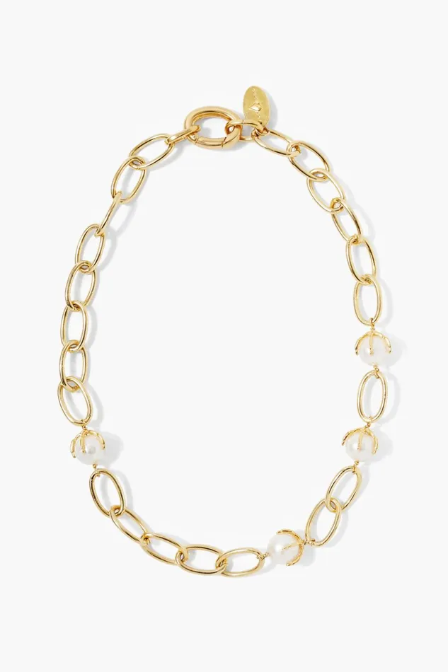 Women Lark Chain Necklace White Pearl Chan Luu Necklaces