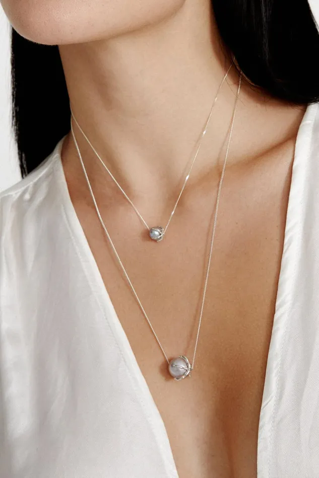 Women Lark Necklace Grey Pearl Chan Luu Necklaces