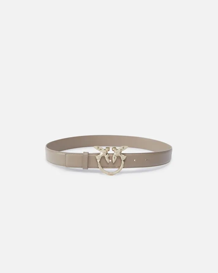 Women Limited Edition Pinko 3cm Leather Belt With Bird Buckle PINKO Galleria Lit Ashlightgold Women Limited Edition Pinko 3cm Leather Belt With Bird Buckle PINKO Galleria Lit Ashlightgold