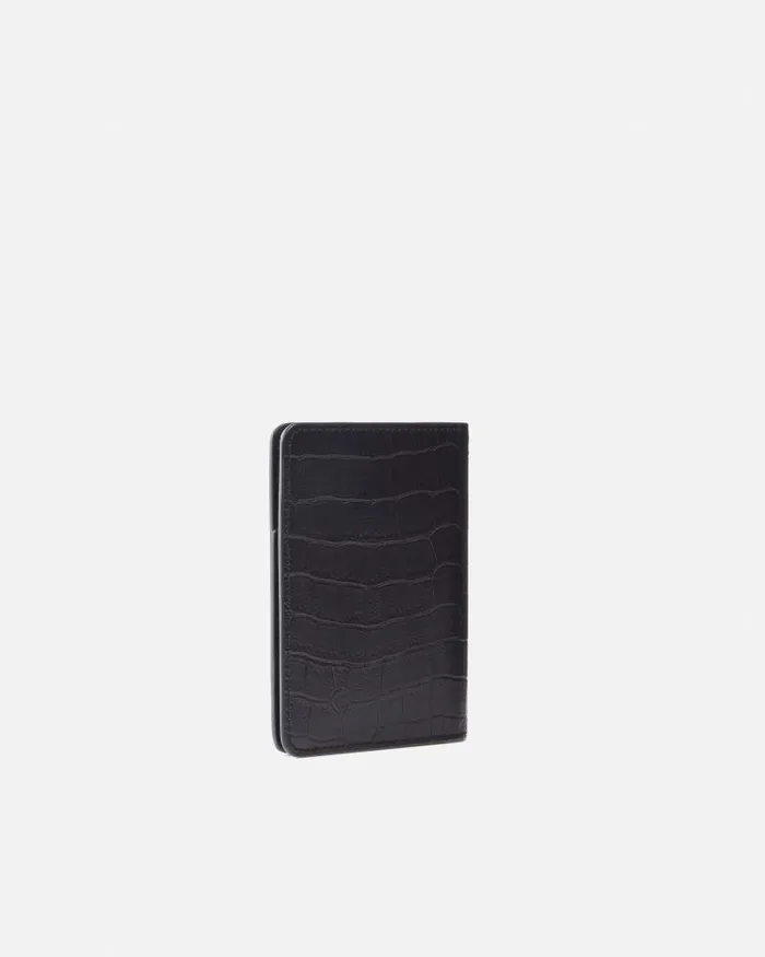 Women Limited Edition Pinko Crocodile Print Leather Passport Holder PINKO Galleria Blacklight Gold Women Limited Edition Pinko Crocodile Print Leather Passport Holder PINKO Galleria Blacklight Gold