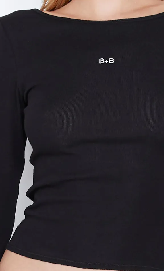 Women Long Sleeve Bec Bridge BB LONG SLEEVE TOP 8211 BLACK