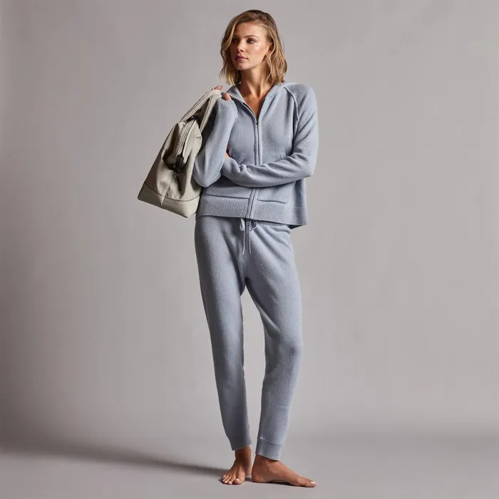 Women Lounge James Perse Recycled Cashmere Track Jacket Breeze