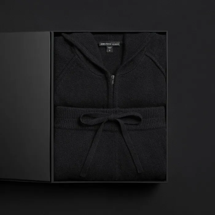 Women Lounge James Perse Women039S Cashmere Track Set Black