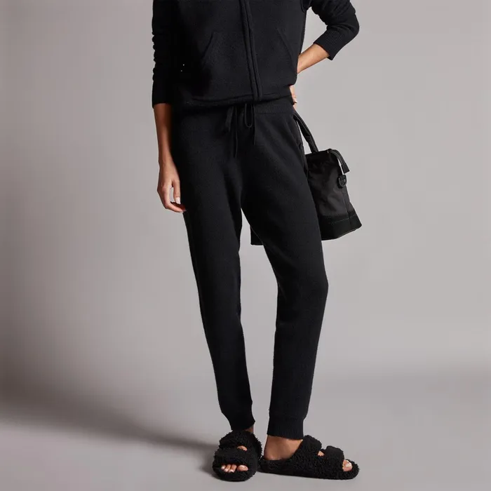 Women Lounge James Perse Women039S Cashmere Track Set Black