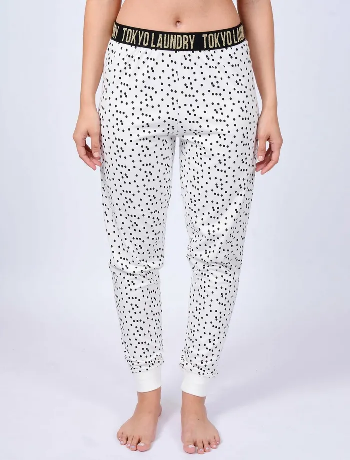 Women Loungewear Tokyo Laundry Alice Spot Print Cotton Lounge Pants In Ivory 8211 Tokyo Laundry Cream Women Loungewear Tokyo Laundry Alice Spot Print Cotton Lounge Pants In Ivory 8211 Tokyo Laundry Cream