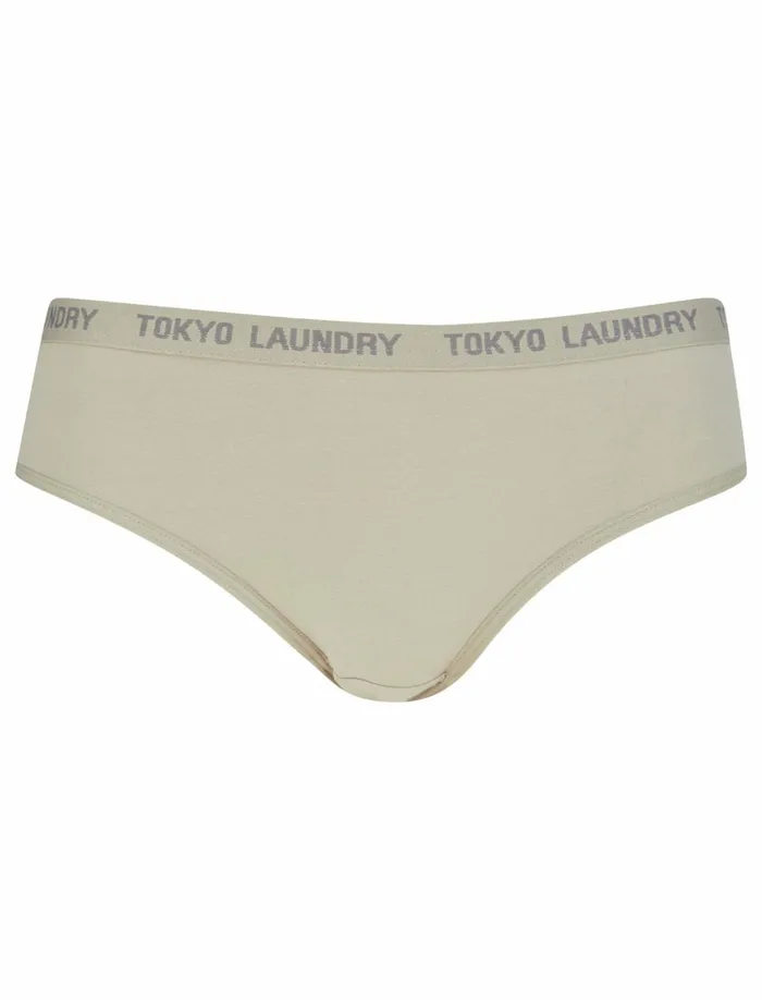 Women Loungewear Tokyo Laundry Hudson 5 Pack Cotton Assorted Briefs In Black Abbey Stone Cilantro Light Grey Marl 8211 Tokyo Laundry Black