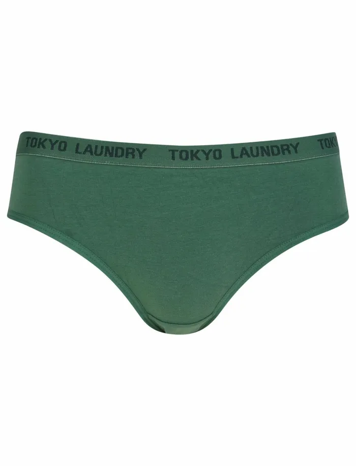 Women Loungewear Tokyo Laundry Hudson 5 Pack Cotton Assorted Briefs In Black Abbey Stone Cilantro Light Grey Marl 8211 Tokyo Laundry Black