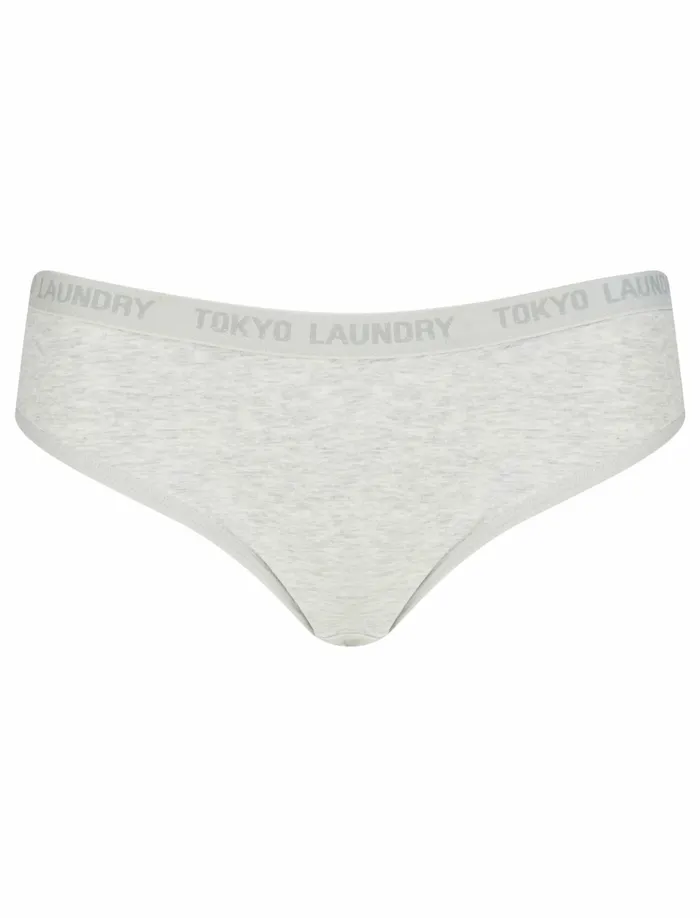 Women Loungewear Tokyo Laundry Hudson 5 Pack Cotton Assorted Briefs In Black Abbey Stone Cilantro Light Grey Marl 8211 Tokyo Laundry Black