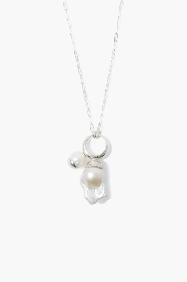 Women Luana Pearl Necklace Silver Chan Luu Necklaces