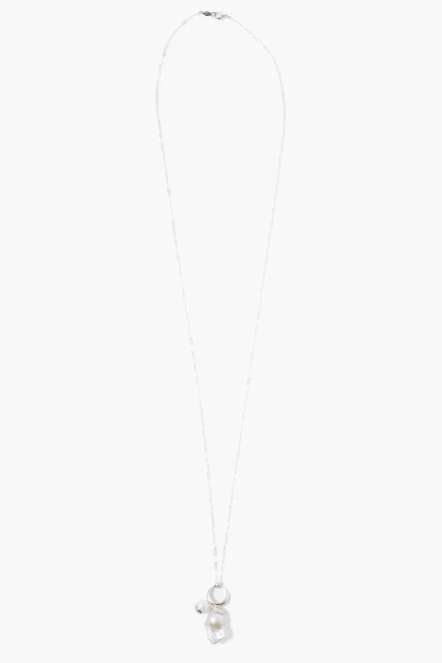 Women Luana Pearl Necklace Silver Chan Luu Necklaces