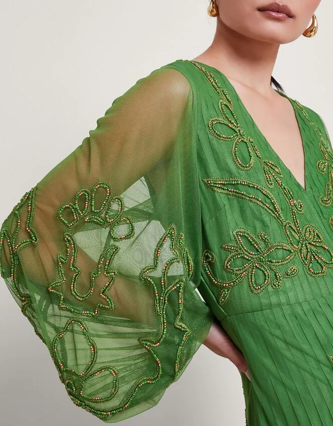 Women Maeva HandEmbroidered Dress Green Monsoon Dresses
