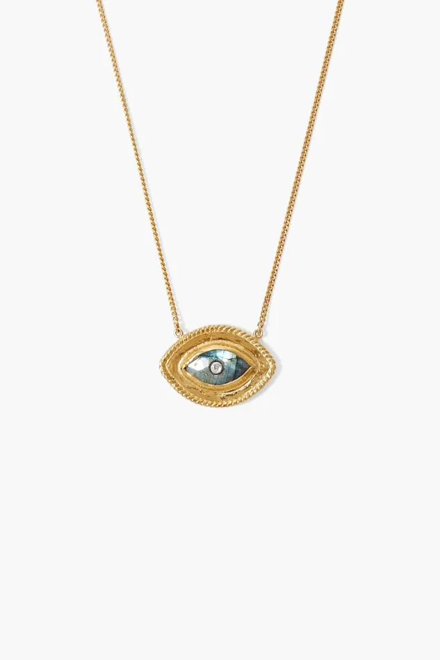 Women Mariya Evil Eye Necklace Labradorite Chan Luu Necklaces