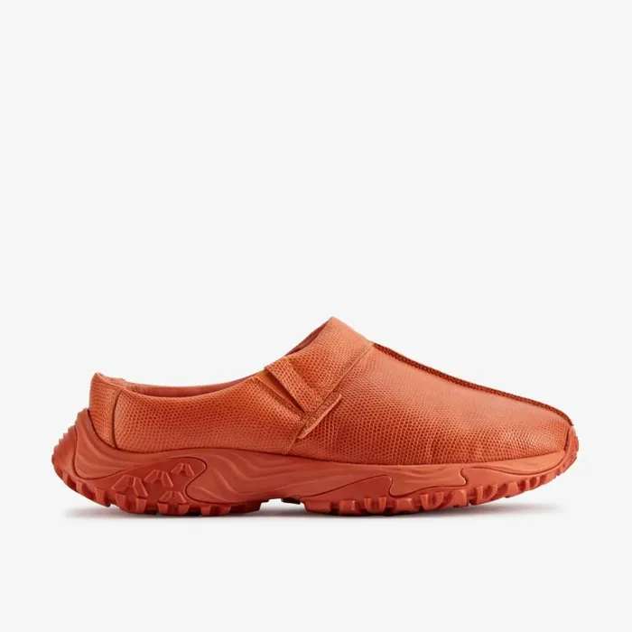 Women Martine Roses Clog 1 Orange Interest Leather Clarks Clogs and Mules