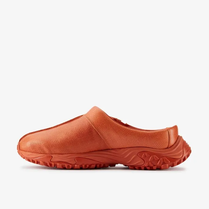 Women Martine Roses Clog 1 Orange Interest Leather Clarks Clogs and Mules