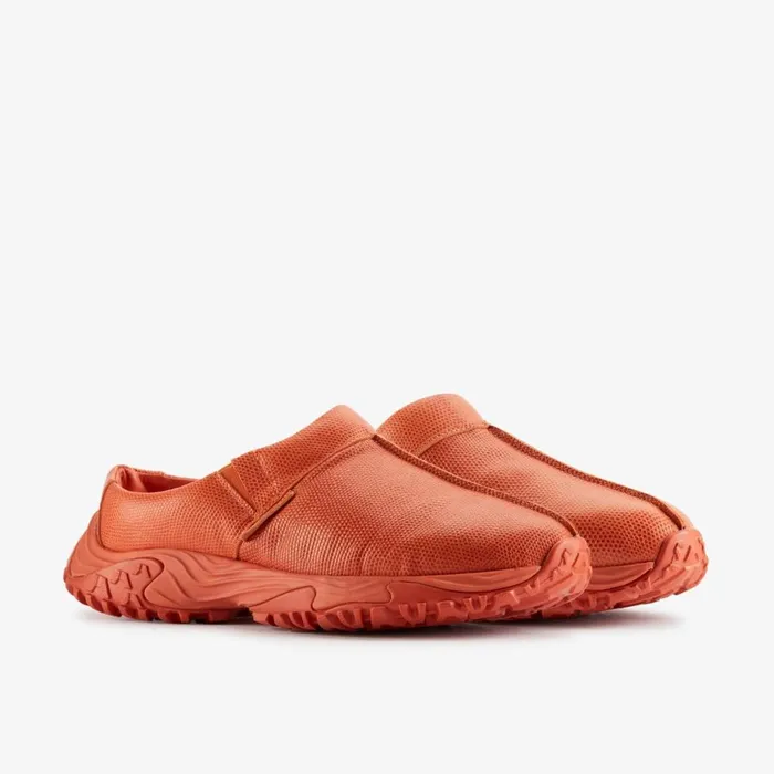 Women Martine Roses Clog 1 Orange Interest Leather Clarks Clogs and Mules