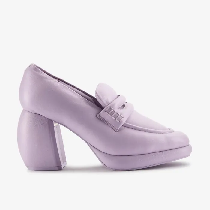 Women Martine Roses Loafer 1 Lilac Leather Clarks Loafers and Oxfords