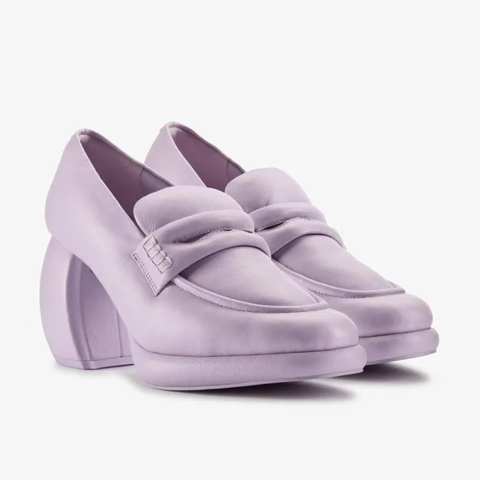 Women Martine Roses Loafer 1 Lilac Leather Clarks Loafers and Oxfords