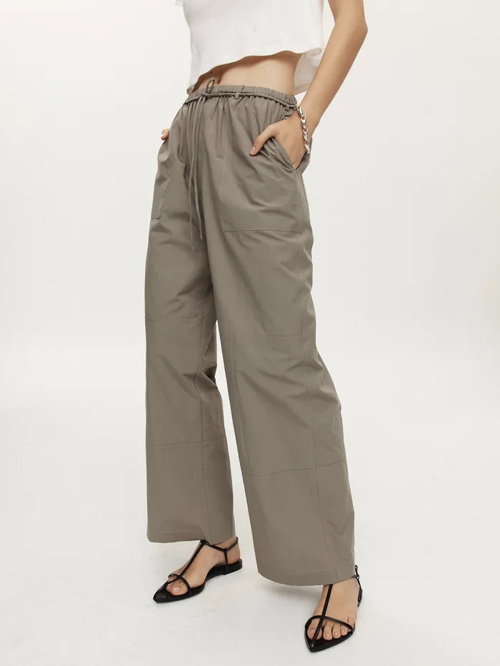 Women Maternity The UNDONE Marle 8211 Goldie Pant in Khaki Green Eucalyptus
