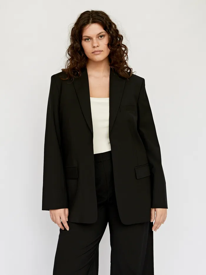 Women Matteau 8211 Black Relaxed Tailored Blazer Maternity The UNDONE