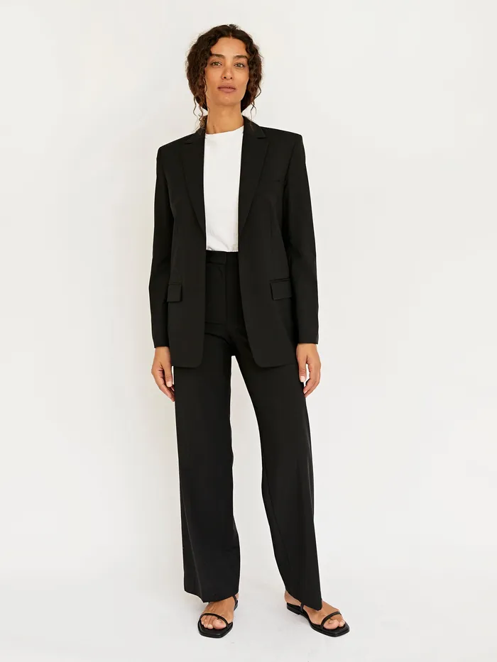 Women Matteau 8211 Black Relaxed Tailored Blazer Maternity The UNDONE
