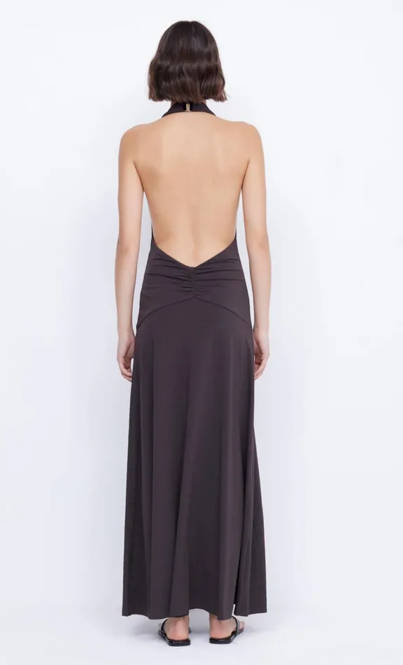 Women Maxi Dresses Bec Bridge BLANCHE HALTER MAXI DRESS 8211 ESPRESSO