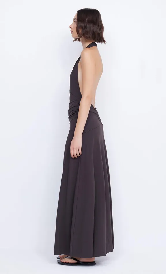 Women Maxi Dresses Bec Bridge BLANCHE HALTER MAXI DRESS 8211 ESPRESSO