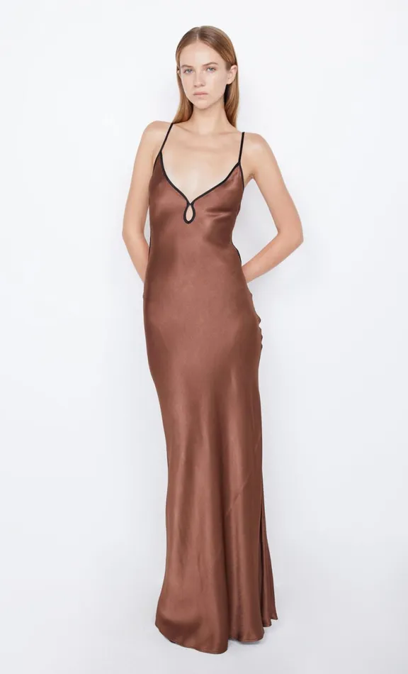 Women Maxi Dresses Bec Bridge CEDAR CITY MAXI DRESS 8211 CHOCBLACK
