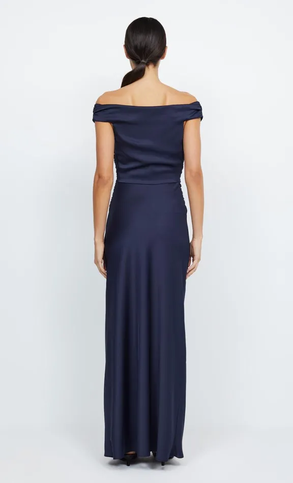 Women Maxi Dresses Bec Bridge ETERNITY OFF SHOULDER MAXI 8211 INK
