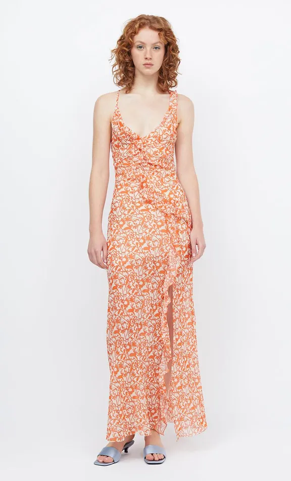 Women Maxi Dresses Bec Bridge FIREFLY FRILL MAXI DRESS 8211 FIESTA FLORAL