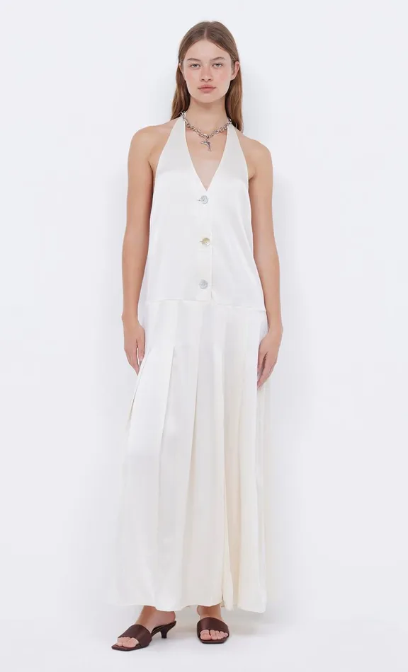 Women Maxi Dresses Bec Bridge KAIA HALTER MAXI DRESS 8211 IVORY