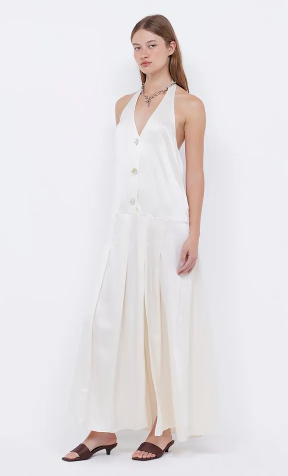 Women Maxi Dresses Bec Bridge KAIA HALTER MAXI DRESS 8211 IVORY
