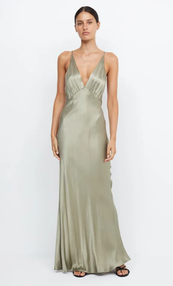 Women Maxi Dresses Bec Bridge MOON DANCE V MAXI DRESS 8211 SAGE