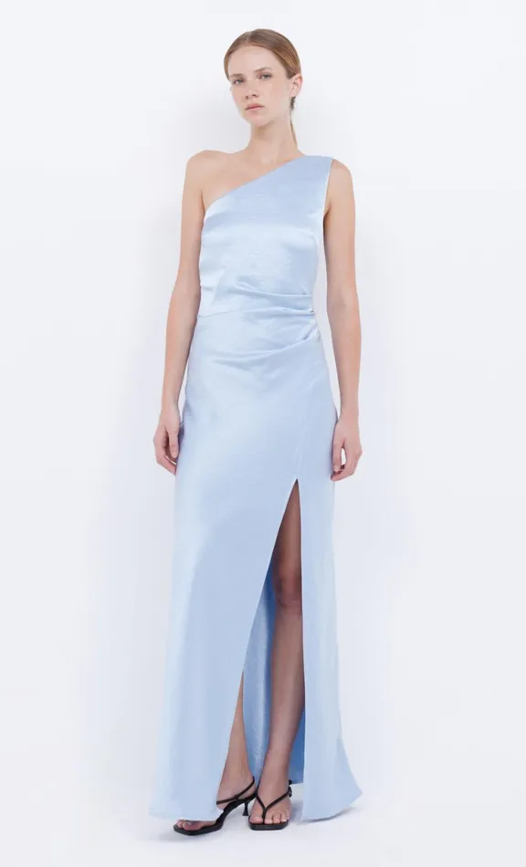 Women Maxi Dresses Bec Bridge THE DREAMER ASYM DRESS 8211 DUSTY BLUE