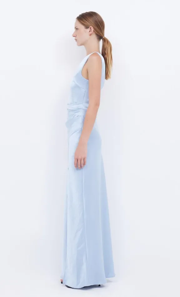 Women Maxi Dresses Bec Bridge THE DREAMER ASYM DRESS 8211 DUSTY BLUE