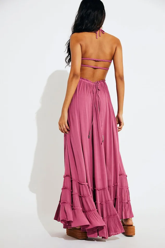 Women Maxi Dresses Free People Extratropical Maxi Dress Plum Lily