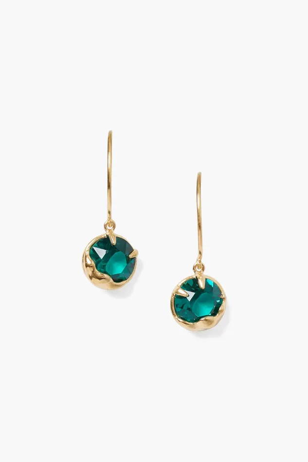 Women May Birthstone Earrings Emerald Crystal Chan Luu Earrings