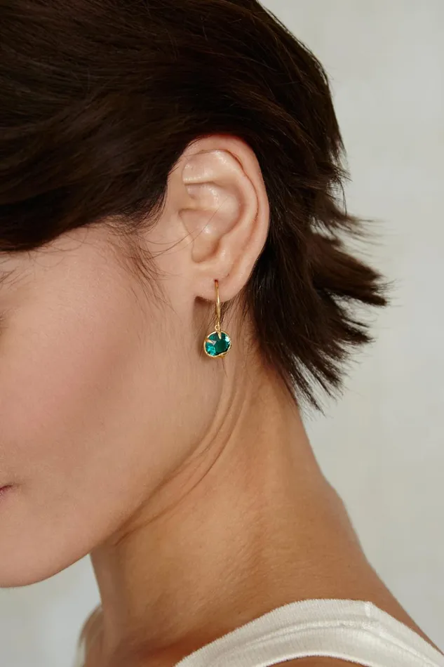 Women May Birthstone Earrings Emerald Crystal Chan Luu Earrings