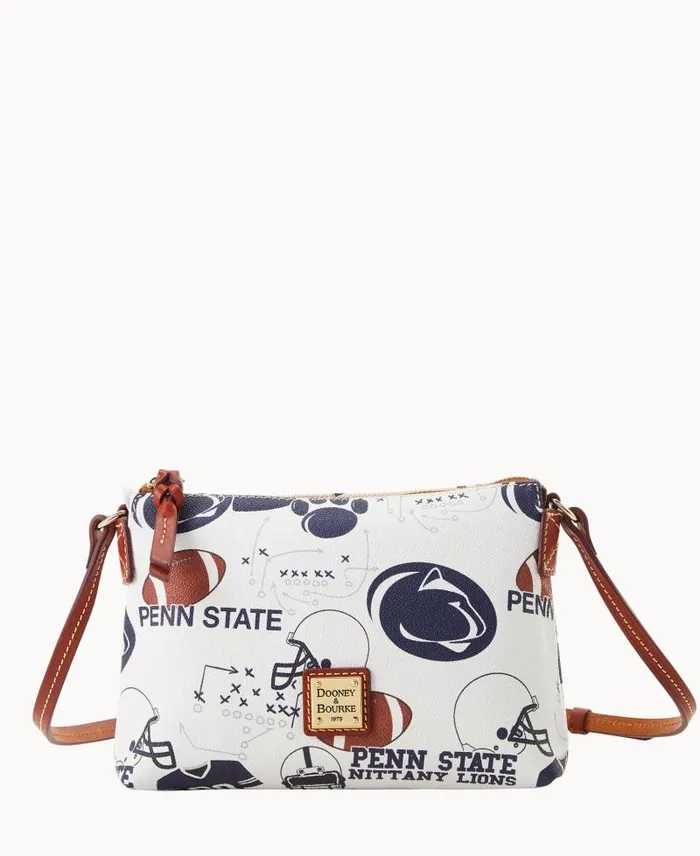 WomenMen Crossbodies Dooney and Bourke Collegiate Penn State University Crossbody Pouchette Penn State