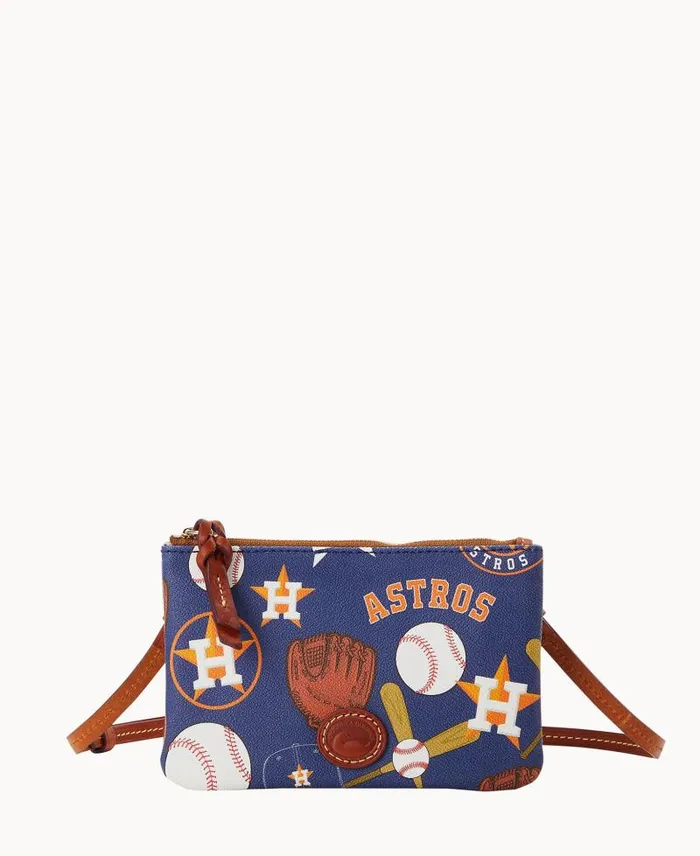 WomenMen Crossbodies Dooney and Bourke MLB Astros Top Zip Crossbody Astros