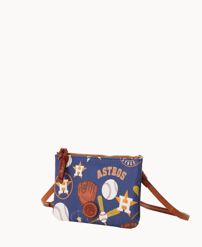 WomenMen Crossbodies Dooney and Bourke MLB Astros Top Zip Crossbody Astros