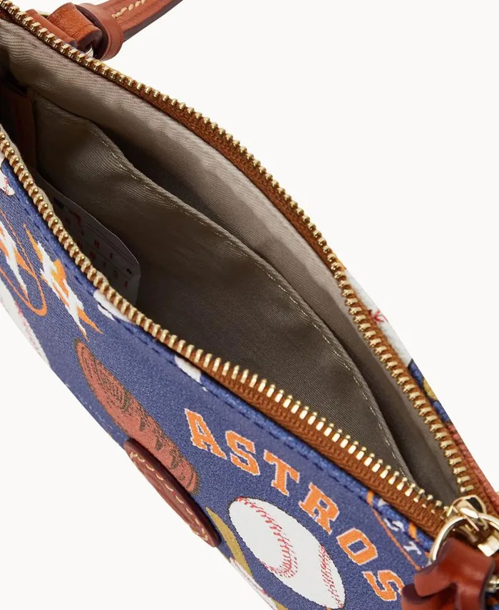 WomenMen Crossbodies Dooney and Bourke MLB Astros Top Zip Crossbody Astros