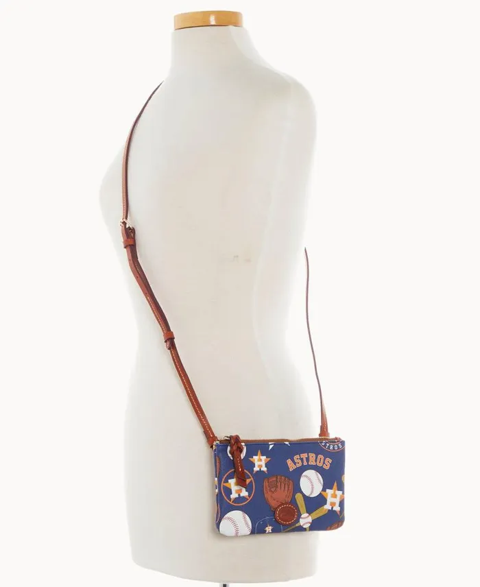 WomenMen Crossbodies Dooney and Bourke MLB Astros Top Zip Crossbody Astros