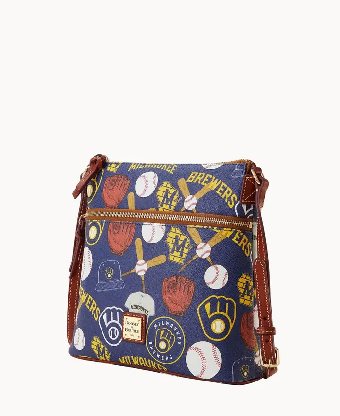 WomenMen Crossbodies Dooney and Bourke MLB Brewers Crossbody Brewers