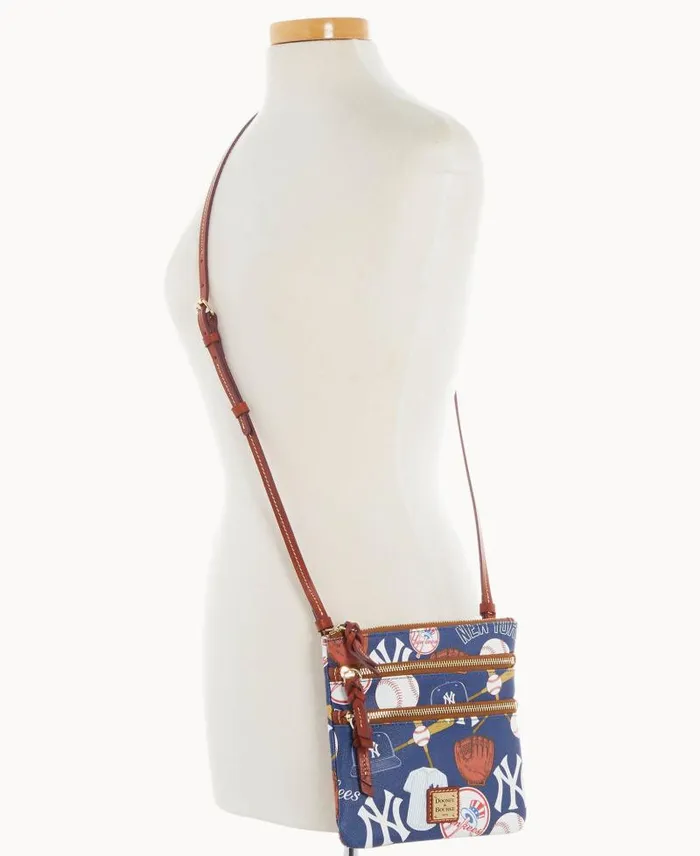 WomenMen Crossbodies Dooney and Bourke MLB Yankees N S Triple Zip Crossbody Yankees WomenMen Crossbodies Dooney and Bourke MLB Yankees N S Triple Zip Crossbody Yankees